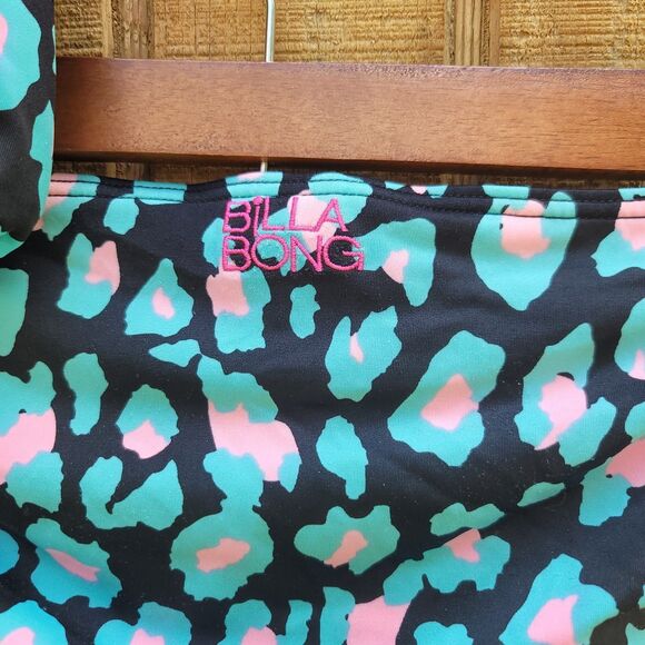 Billabong 2 Piece Triangle Top Tie Side Bottoms Bikini Swimsuit Womens Size M - Picture 10 of 11